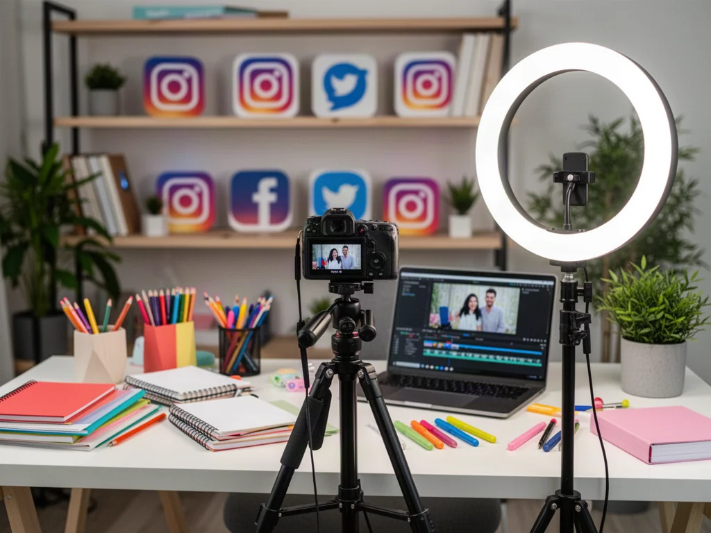 Jak podczas jednej sesji nagrać materiały wideo do różnych kanałów social media?